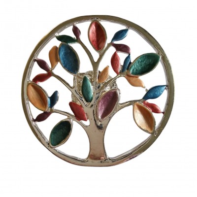 Magnetic Open Tree of Life Scarf Brooch