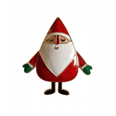 Magnetic Santa Scarf Brooch